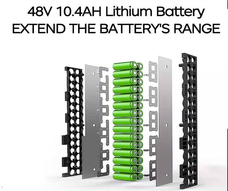 14 Inch Foldable Adult Electric Bicycle, Clearance Dealership, 500w Motor, Maximum Speed Of 20 MPH, 48V 10.4Ah Lithium Battery, 14 Inch Tires, Portable Folding Design, Outdoor Cycling Exercise, Urban Commuting Travel, Detacha