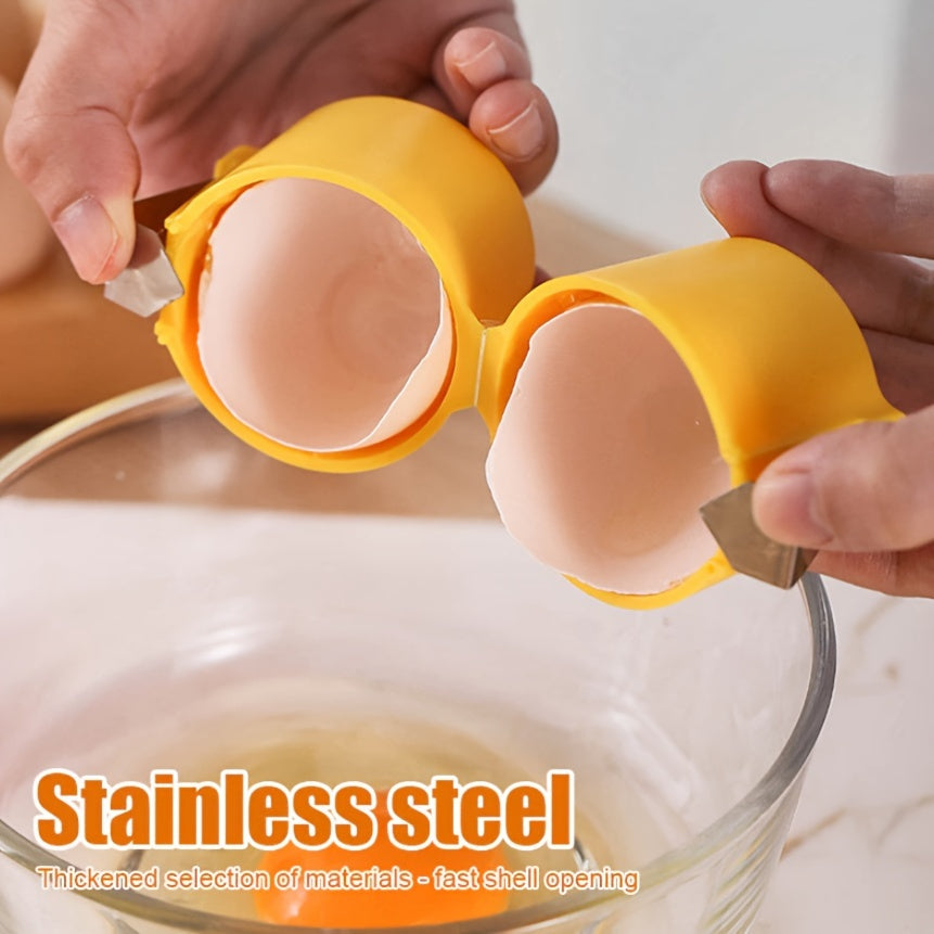 [Quick Peel | Yolk Splitter] Easy Clean 1pc Eggshell Separator | Quick Peel & Yolk Splitter | Essential for Kitchen Baking