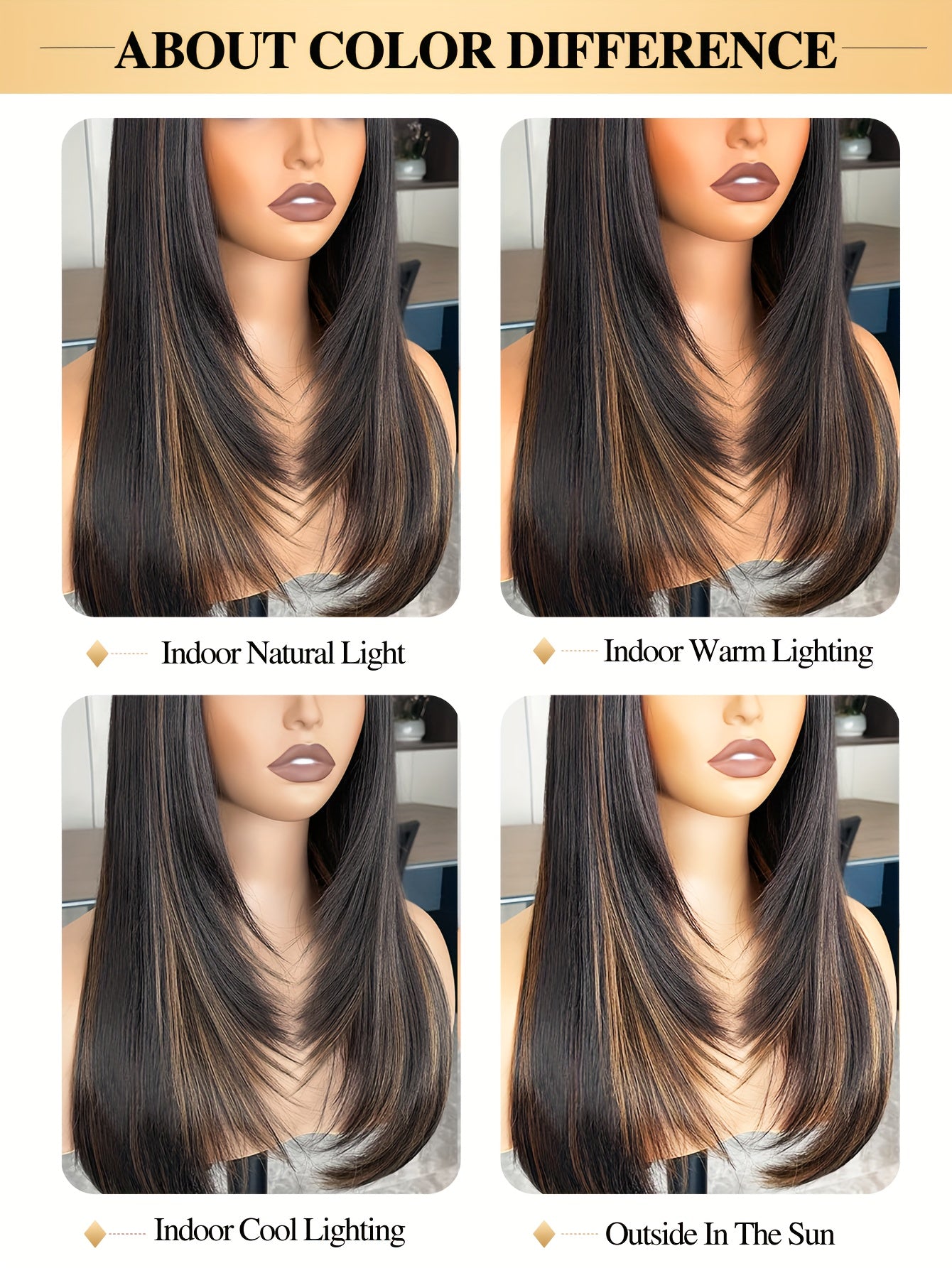 Long Straight Layered Wig with Bangs Glueless Natural Black Synthetic Bangs Wig 26 Inch Put On and Go Wigs High Temperature Fiber Pixie Cut Layered Wig for Women Daily Use