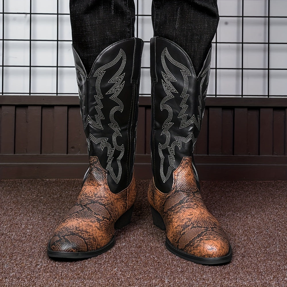 [New Style Cowboy Boots] 2025 New Style Lightweight Men's Western Cowboy Boots | High Top Knight Boots Size 39-48 Couple Boots