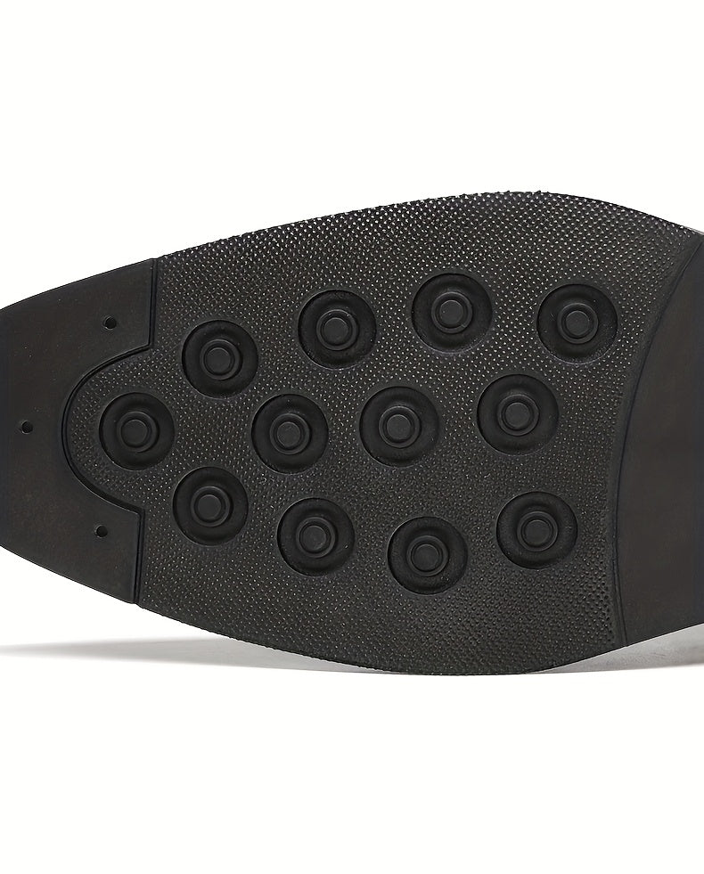 British - Style Elegant Men'S Casual Faux Leather Shoes - Classic Slip - On Dress Shoes. They Are Suitable For Weddings, Parties, And Formal Events, As Well As For Business Formal Occasions. These Are Slip - On Shoes