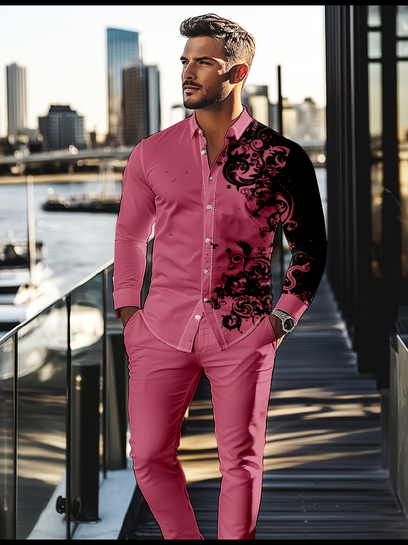 Men's 2 pc pants set