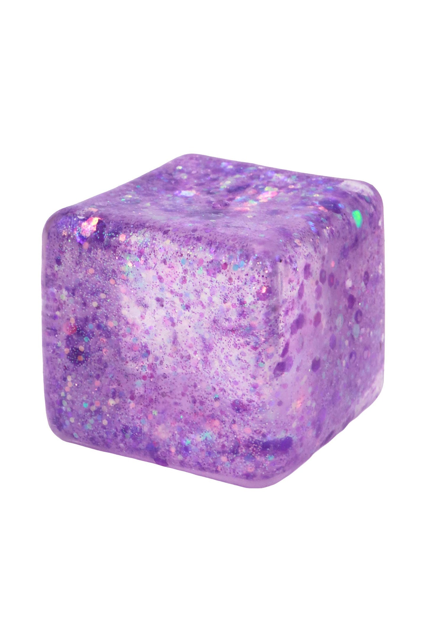 Glitter Cube Squishy (1 Piece) – Putty Filled Sensory Stress Toy