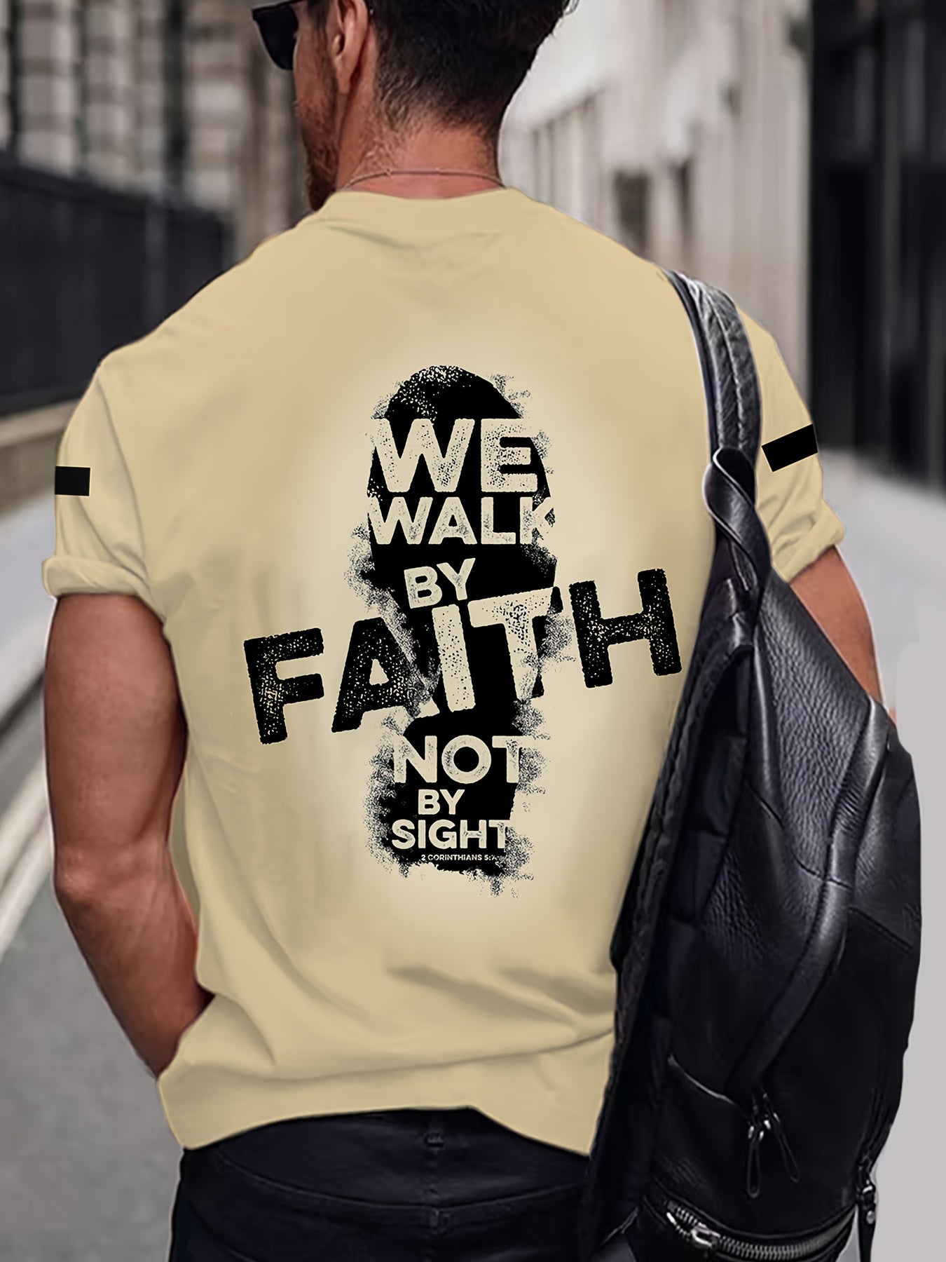 We Act on Faith Not Sight 4 Full Body Print 3D Men's and Women's T-shirts, Sports T-shirts, Faith Shirts, PLUS SIZE