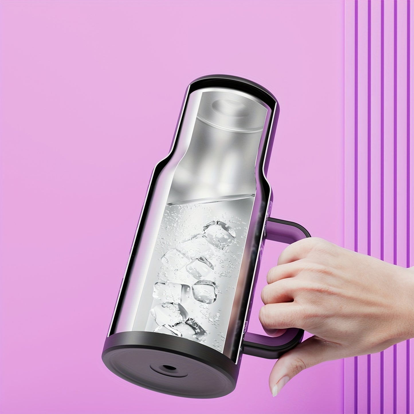 Meoky 40oz Insulated Stainless Steel Water Bottle - Vibrant Butterfly Design, Keeps Drinks Hot/Cold for Hours, with Lid, Straw & Handle - Ideal for Outdoor Activities, Camping, Hiking, Car Travel - Perfect Easter Gift