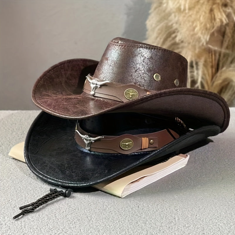 One Bullhide Rivet Cowboy Hat Outdoor Sunshade Western Cowboy Hat