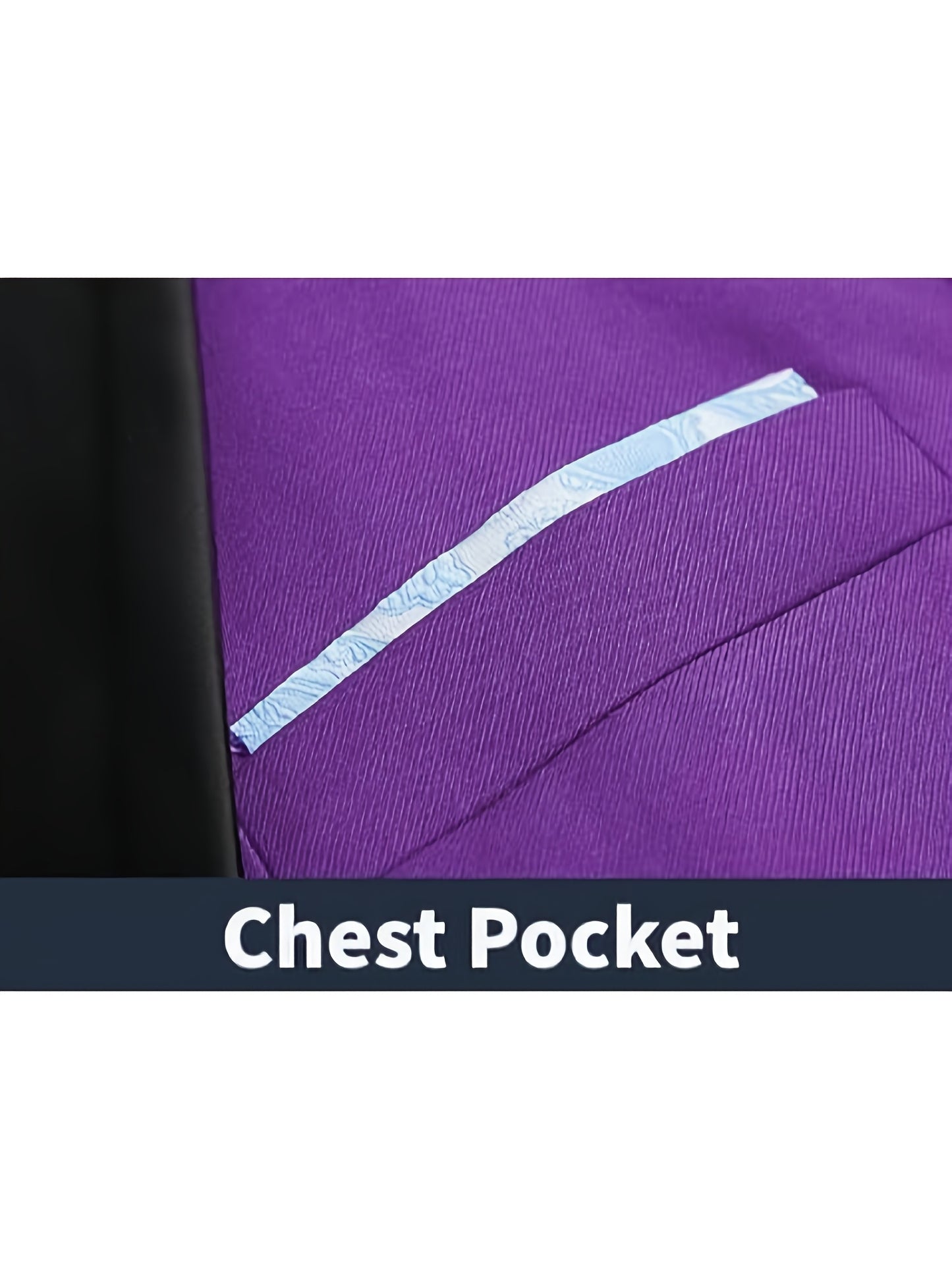 Men'S Slim Fit 2pcs Tuxedo Suit, One-Button Blazer & Pants Set With Bow Tie For Wedding, Prom, And Formal Events