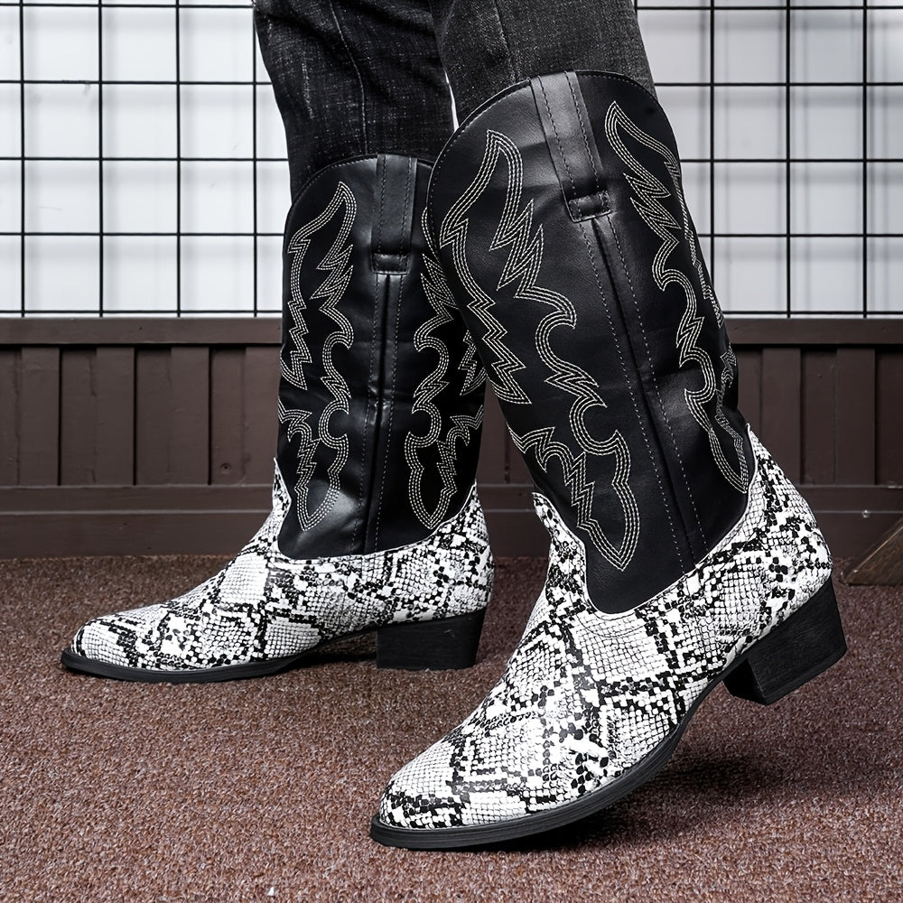 [New Style Cowboy Boots] 2025 New Style Lightweight Men's Western Cowboy Boots | High Top Knight Boots Size 39-48 Couple Boots