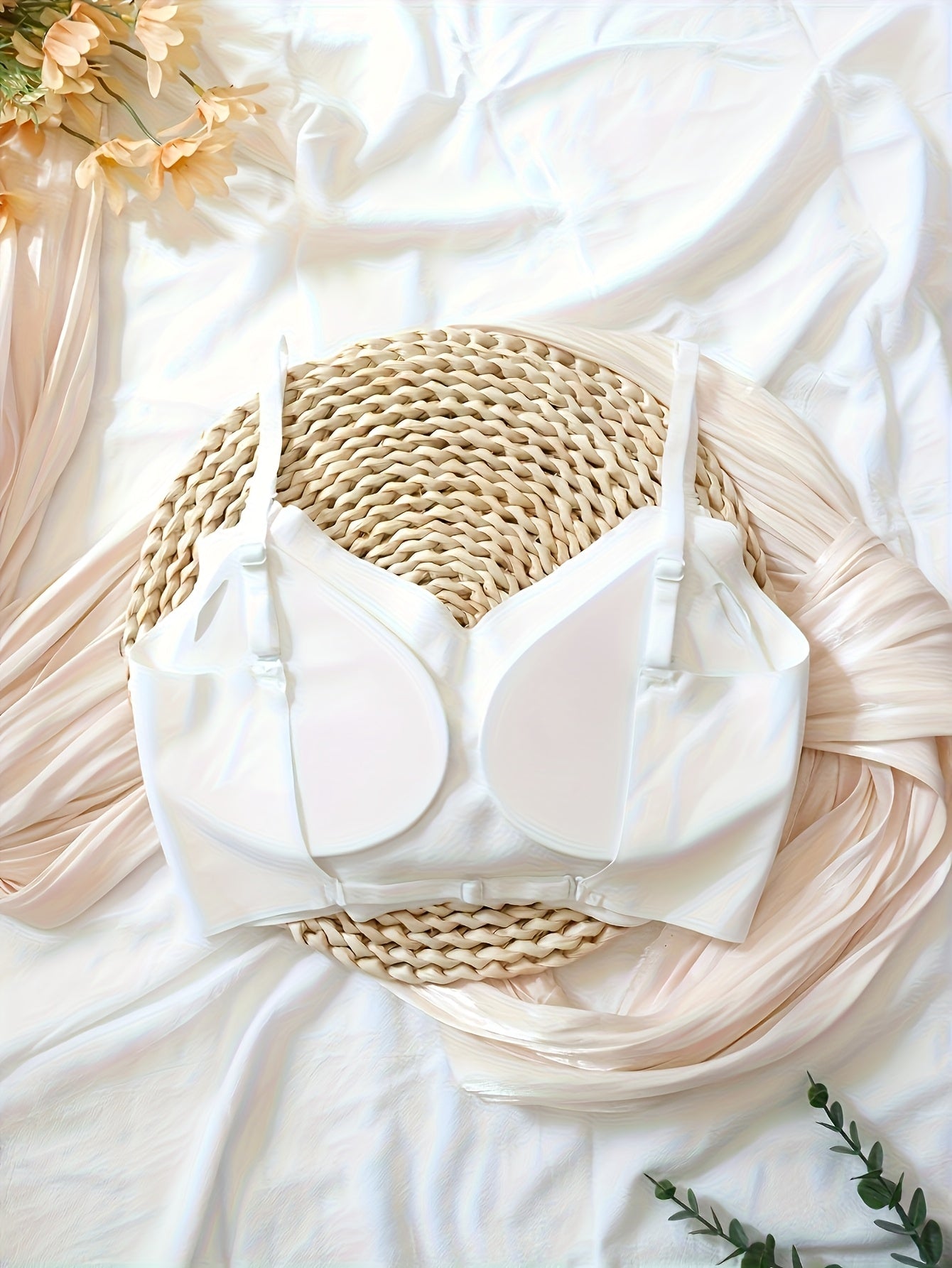 3pcs Ladies' Sexy Backless Gathering Bra