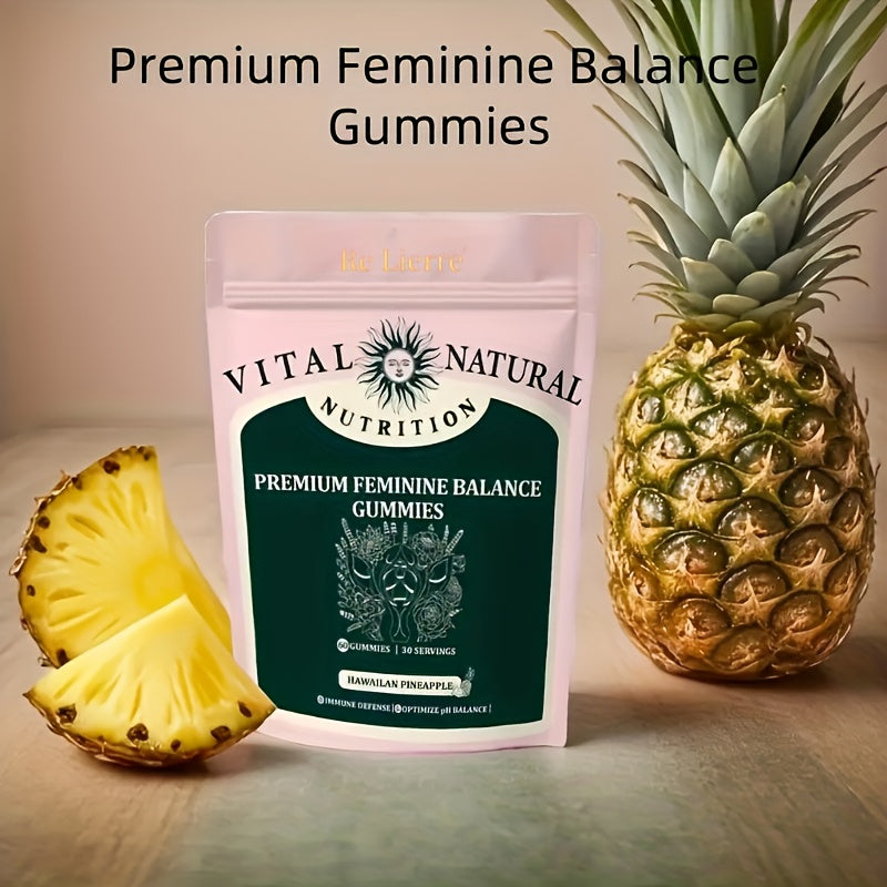 ✨ Women’s Balance Gummies – Flash Sale $12.99! ✨Vital Nutrition Women’s Balance Gummies – 60pcs | Pineapple Flavor | With Vitamin C & Probiotics