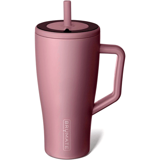 BrüMate Era 30 oz Tumbler with Handle and Straw | 100% Leakproof Insulated Tumbler with Lid and Straw | Made of Stainless Steel | Cup Holder Friendly Base | 30oz (Blue Agave)