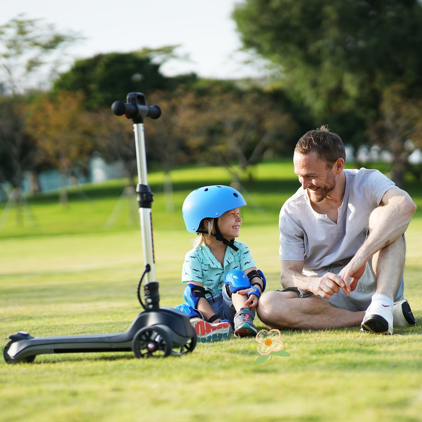 Best Seller- IK2 Electric Scooter for Youngsters 3-8, 70W Folding & 8KM/H Top E-Scooter, 30-60 Mins Ride Time, Colorful Glowing Wheels, Adjustable Height, 2025 New EScooter Gifts for Boys Girls