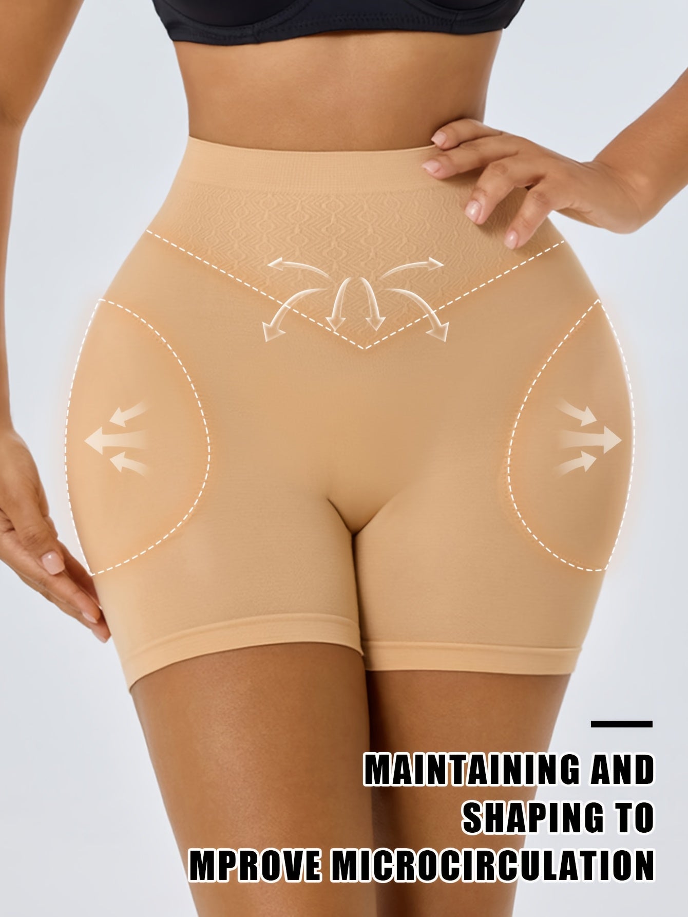 1pc CELILIN Women's High-Waisted Shapewear Shorts - Tummy Control, Butt & Thigh, Non-Slip Waistband, High-Elasticity Workout & Everyday Pants - Posture Correction & Body Contouring for Gym, Casual, Formal Outfits - Machine Wa