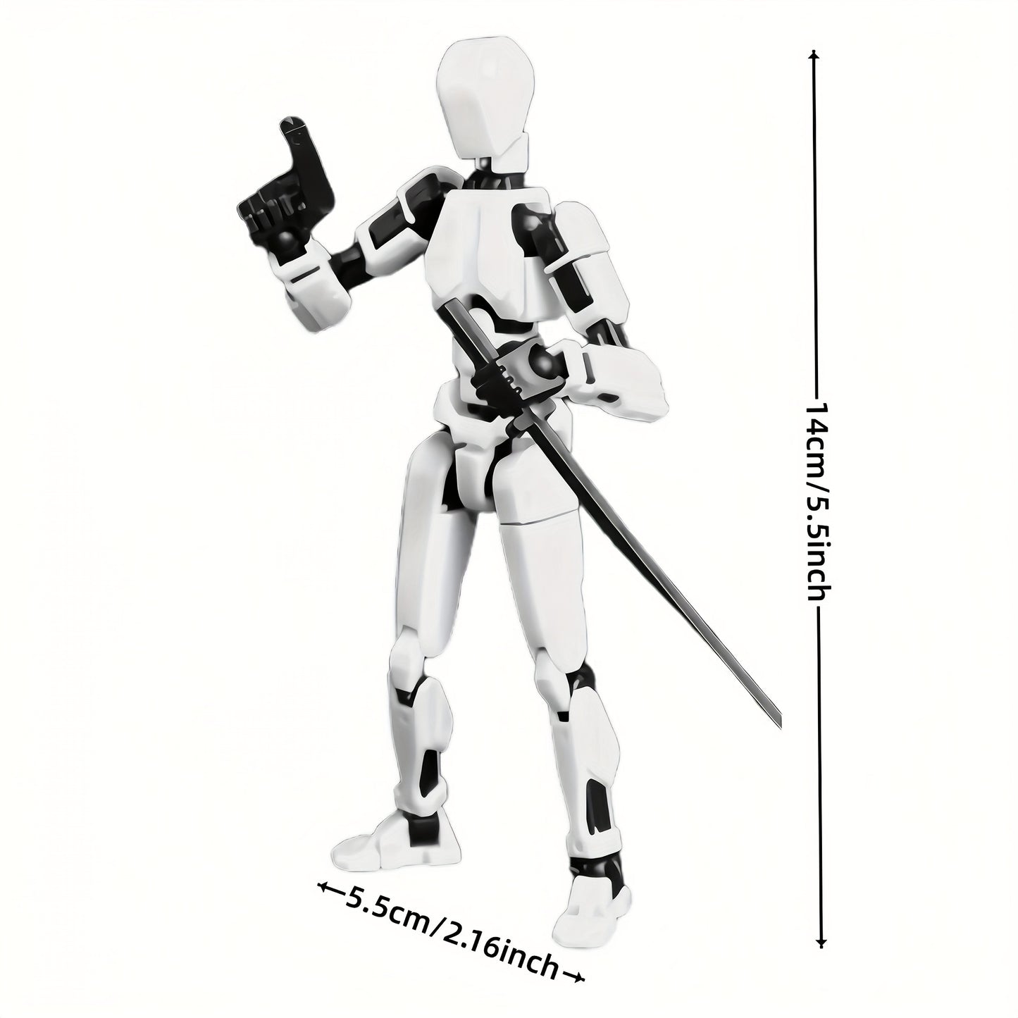 Poseable Action Figures Multi-Pack – 3 or 5 Figure Sets (Fixed Color Combinations)