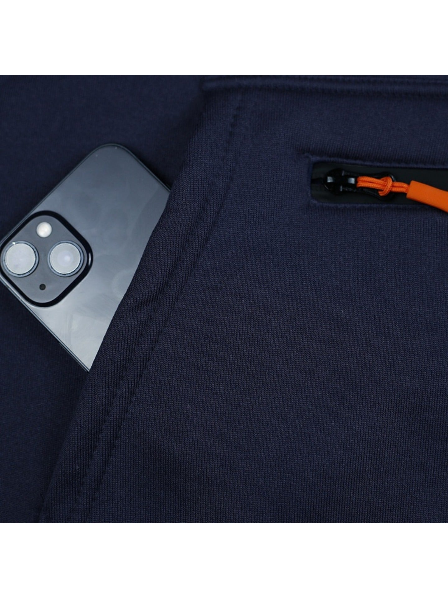 1 Set 2pcs Men's Athletic Casual Tracksuit - Fleece Lined Hooded Long Sleeve Pullover Sweatshirt & Pocketed Sports Pants, Warm Fleece Lining with Breathable Fabric, Perfect for Daily Wear, Outdoor Activities, Home Leisure - M