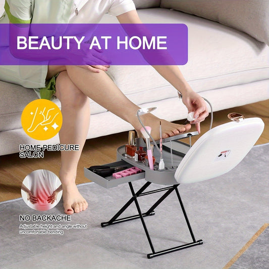 Pedicure Stool The Pedicure Tools for Easy at-Home Pedicures Adjustable Pedicure Foot Rest, for Mom from Daughter, Son, - Birthday Gifts for Women