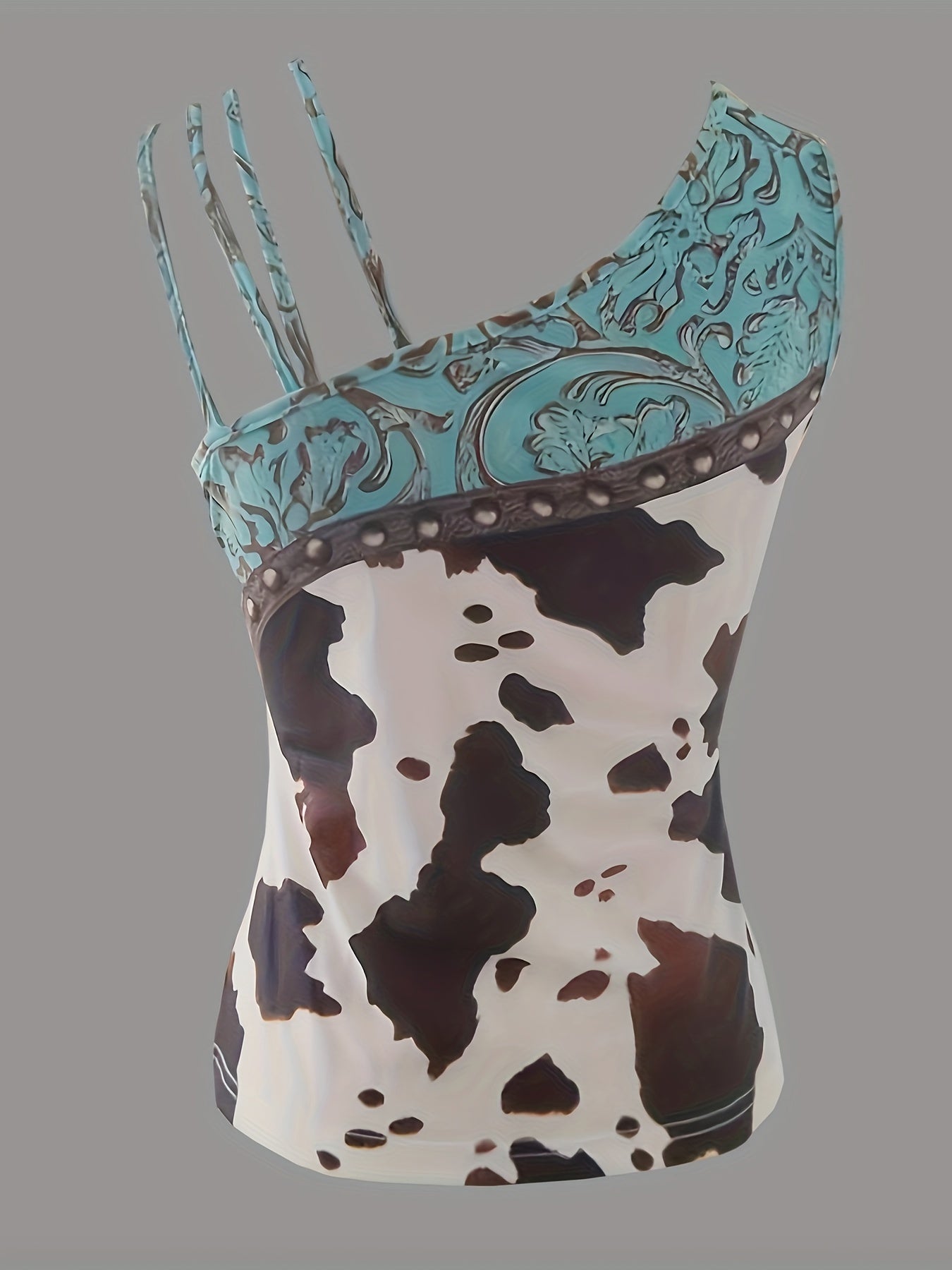 [Summer Tank Top] Casual Summer Asymmetrical Tank Top | All Over Print, Women's Clothing, Sleeveless