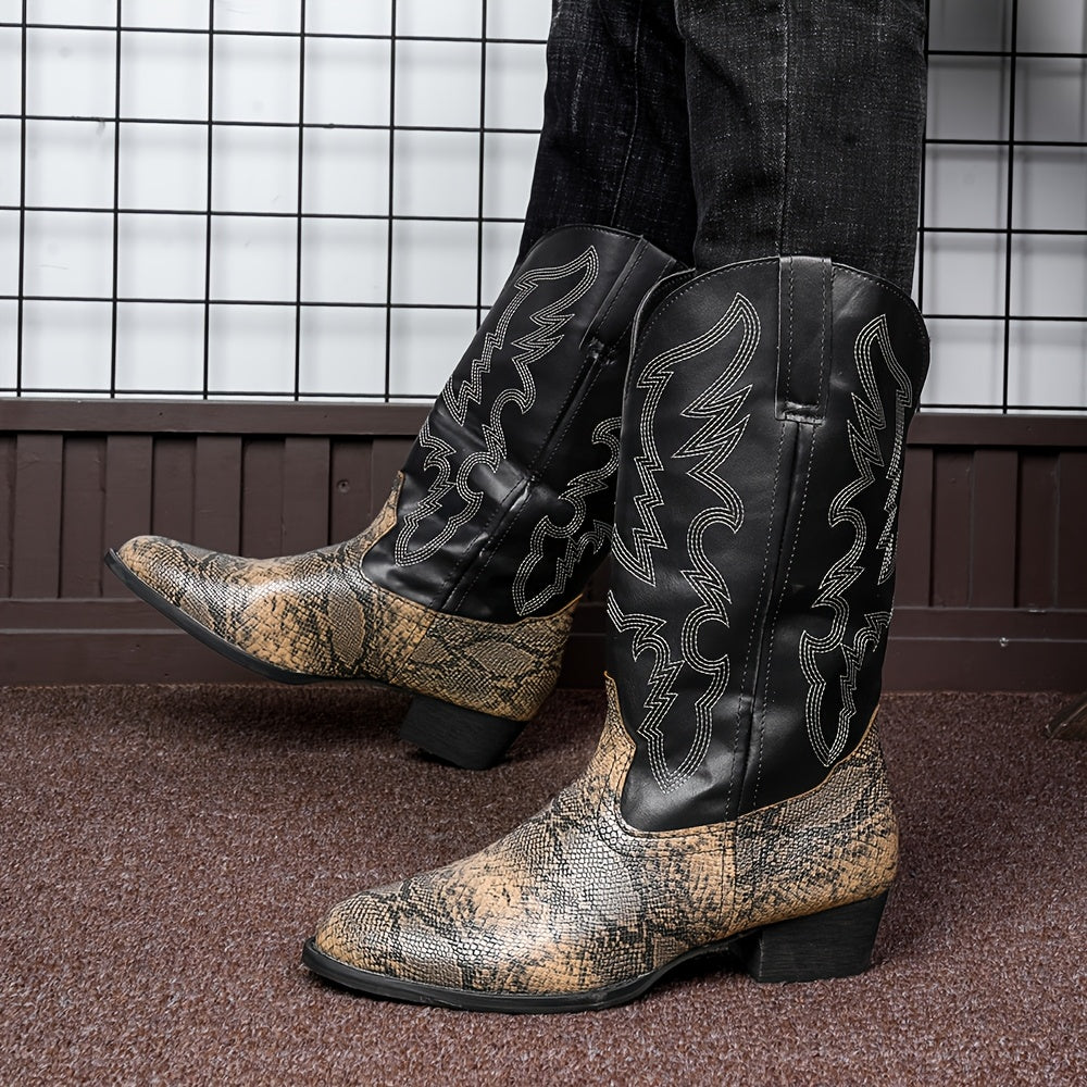 [New Style Cowboy Boots] 2025 New Style Lightweight Men's Western Cowboy Boots | High Top Knight Boots Size 39-48 Couple Boots