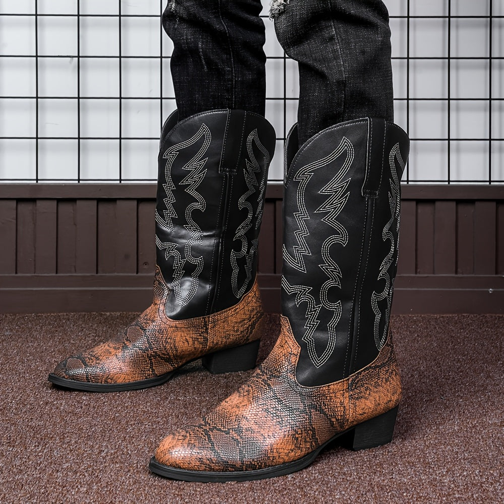 [New Style Cowboy Boots] 2025 New Style Lightweight Men's Western Cowboy Boots | High Top Knight Boots Size 39-48 Couple Boots