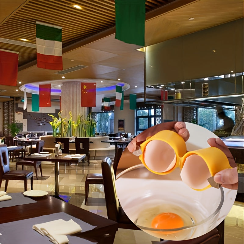 [Quick Peel | Yolk Splitter] Easy Clean 1pc Eggshell Separator | Quick Peel & Yolk Splitter | Essential for Kitchen Baking