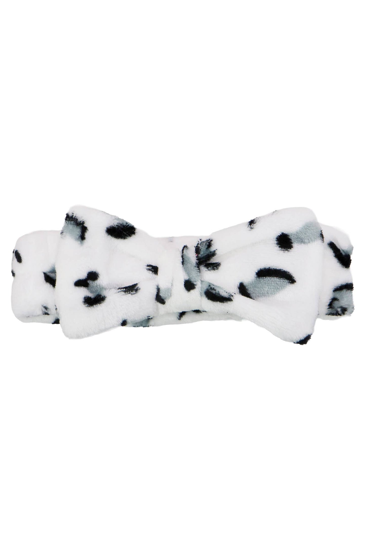Leopard Bow Spa Headband – Soft Fleece Makeup Headband