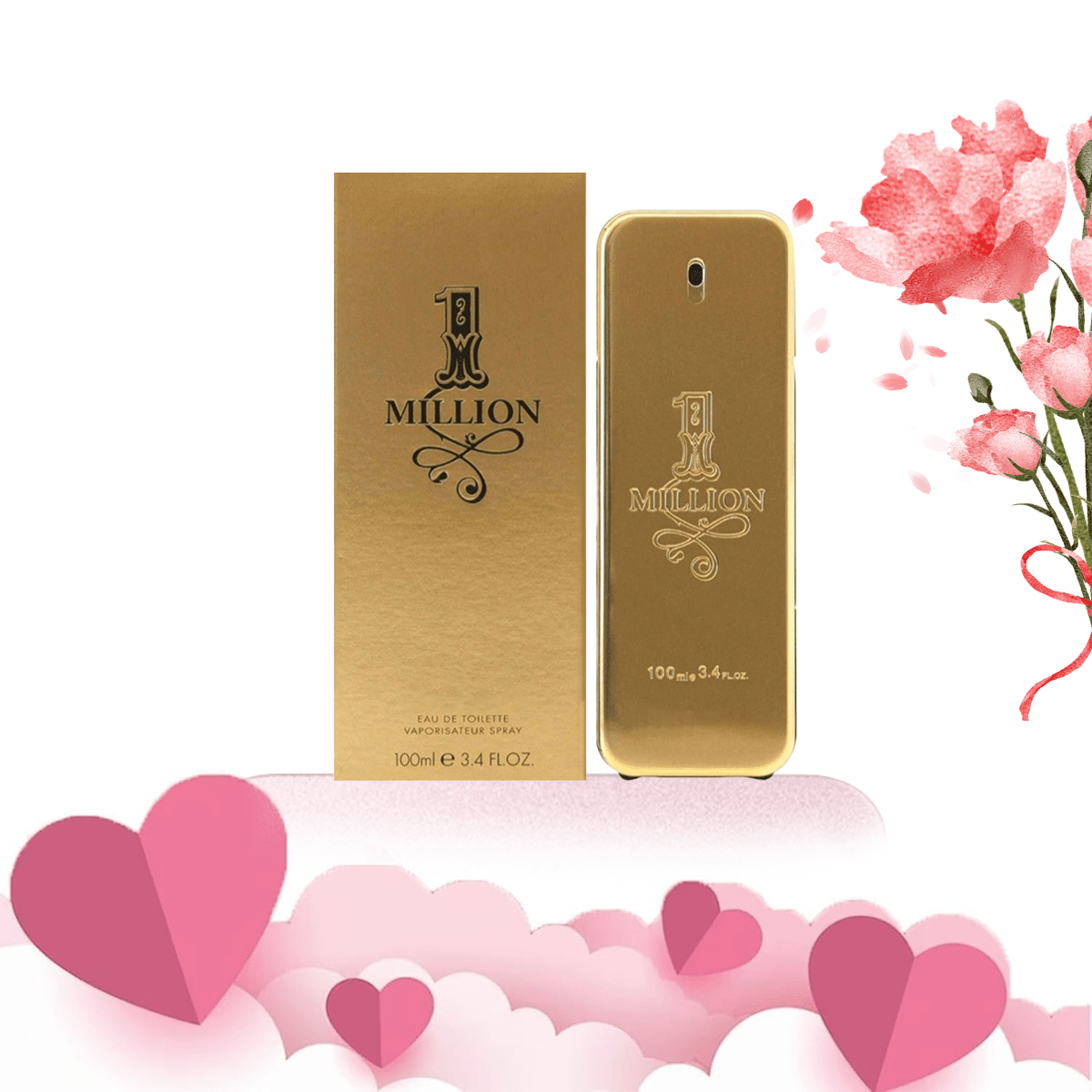 1 million perfume, 3.4 ounces for men and women, durable floral fragrance - elegant floral fragrance