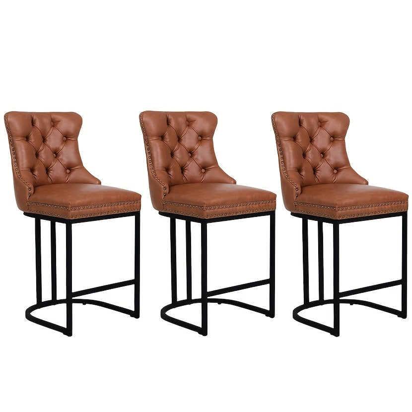 [Modern Bar Stool] 2/3/4pcs Set Modern Bar Stool - Performance Fabric Island Height for Home Kitchen