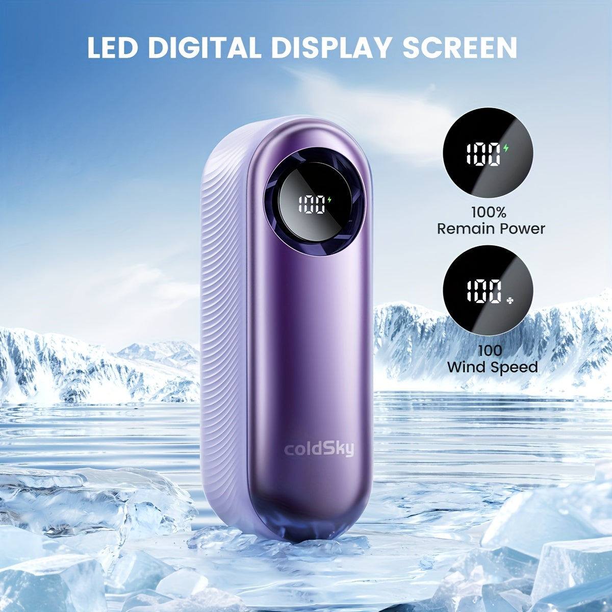 Handheld Portable Turbo Fan, 16000 RPM Small Fans Portable Cooling, 4000mAh USB Rechargeable Personal Battery Operated Mini Small Pocket Fan with 1-100 Speeds for Travel, Outdoor, Vacation, Concerts