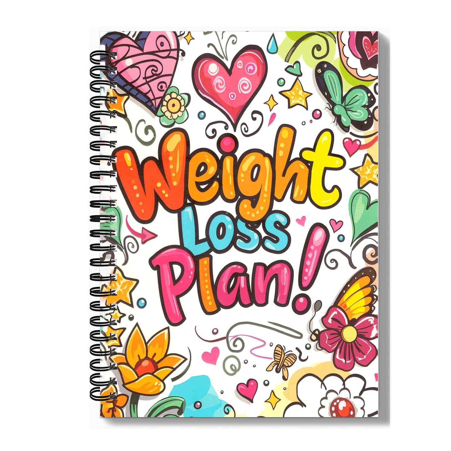 1pc Food and Fitness Journal for Women Weight Loss Tracker Planner Workout Dairy Wellness Log Notebook with Calorie Counter Diet Meals Health Gift for Women Mom Wife