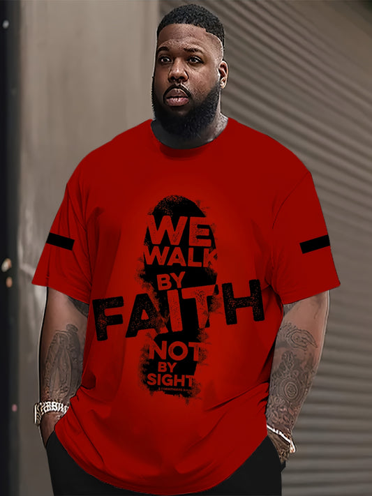 We Act on Faith Not Sight 4 Full Body Print 3D Men's and Women's T-shirts, Sports T-shirts, Faith Shirts, PLUS SIZE