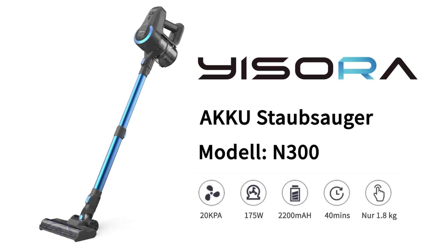 N300 Cordless Vacuum Cleaner for Home, 6-in-1 Rechargeable Powerful Lightweight Handheld Vacuum Cleaner, Running Time 45 Minutes, 48.58oz Dust Cup, Vacuum Cleaner for Home, Hardwood Floor, Carpet And Pet Hair