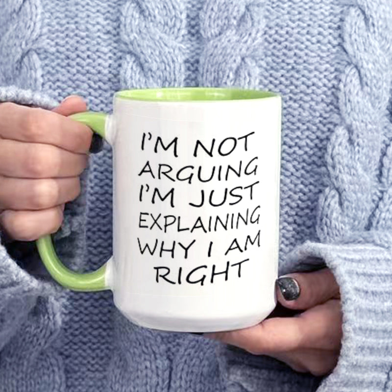 15OZ Ceramic Mug Coffee Cup Green, Red, Blue with Picture Cup Father'S Gift Mother Brother Sister Gift Festival Gift