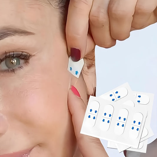 200pcs Invisible Facial Neck Beauty Patches - Instant Makeup Tapes for Eye, Chin Contouring, Double Chin Reduction & Light Beige Imperfection Cover, Pineapple-Free Adhesive, 4 Shapes (Square, Triangle, Heart, Star), Beauty Ac