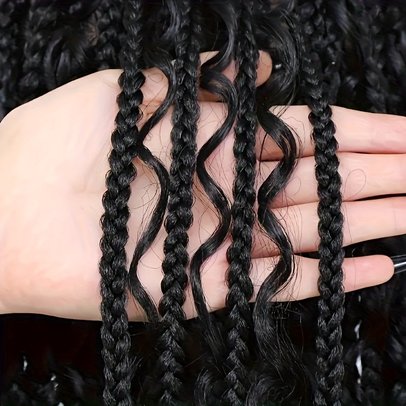 16 Inch 13x6'' HD Lace Short Braided Wigs for Women Bob Knotless Boho Braided Wigs Hair Premium Synthetic Braided Lace Front Wig, Lace Front Wig Synthetic, Pre Plucked Lace Front Wig, Wig Braids, Wig, Lace Front Wig, Protecti