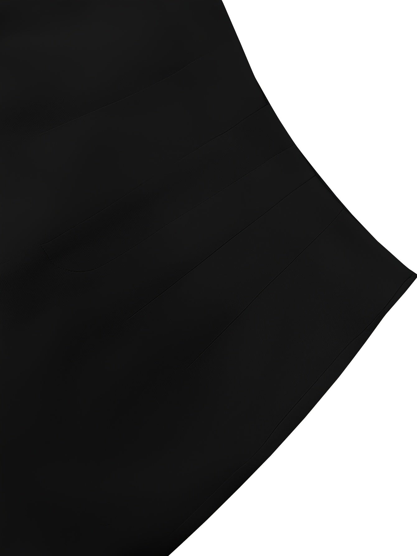 Women's Elegant Solid Black Trousers with Hidden Zipper Closure - Structured Non-Stretch All-Season Work Pants for Commuting, Travel & Professional Attire, Machine Washable Tailored Fit, High Waist Trouser Pants for Women, Pa