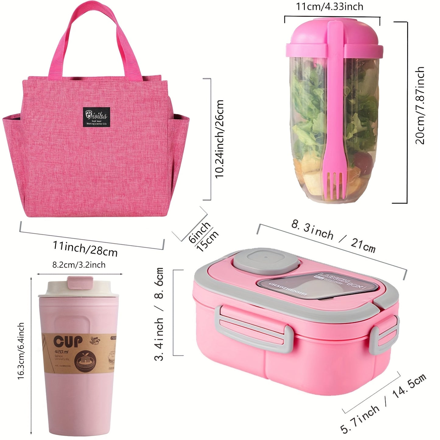 [Lunch Box Set/only Lunch Box][Local Warehouse]Halloween Gift-2-tier 6 Compartments Lunch Box Set. Bento Box For School, Office, Outdoor Picnic. |Food Storage Container|Kitchen Accessories|Bento Box With Lunch Bag|