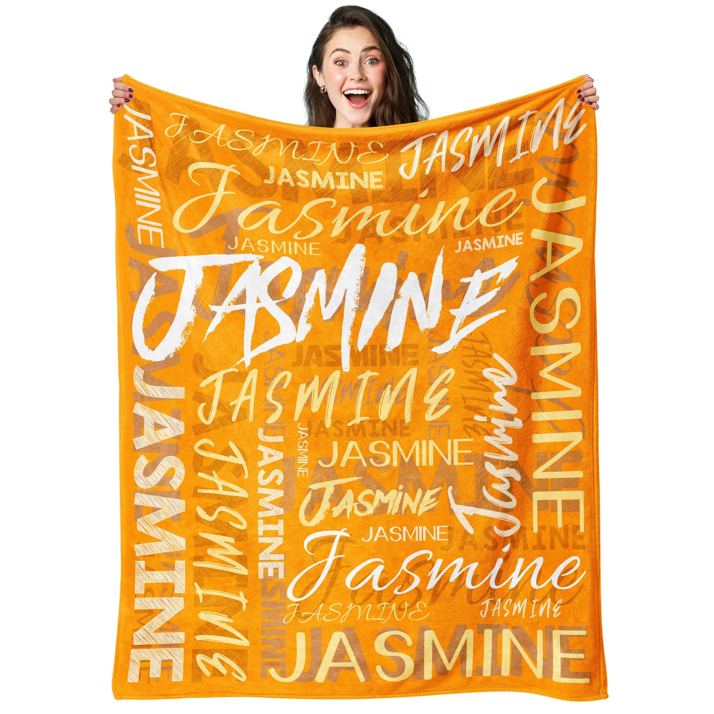 Personalized Fleece Blanket, Customized with Your Name, Soft and Warm, Unforgettable Moments, Great Holiday Gift, for Classmates, Friends, Family and Lovers, for Nap, Camping and Travel