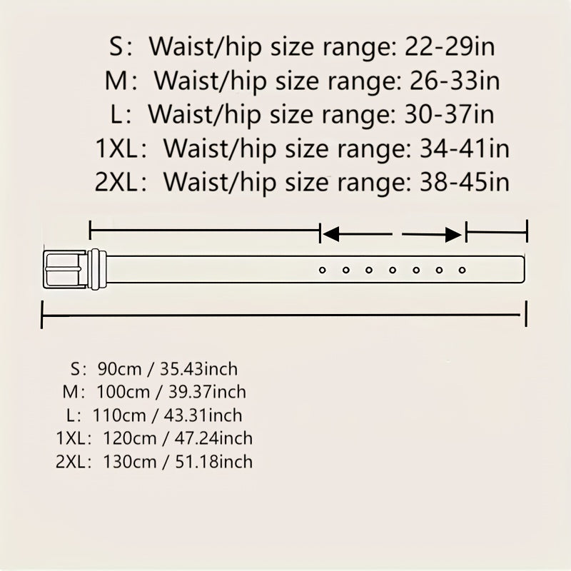 1pc Women'S White PU Belt Bohemian Style Streetwear Favorite Party Fashion Accessory Trendy Belt Suitable for Daily Wear