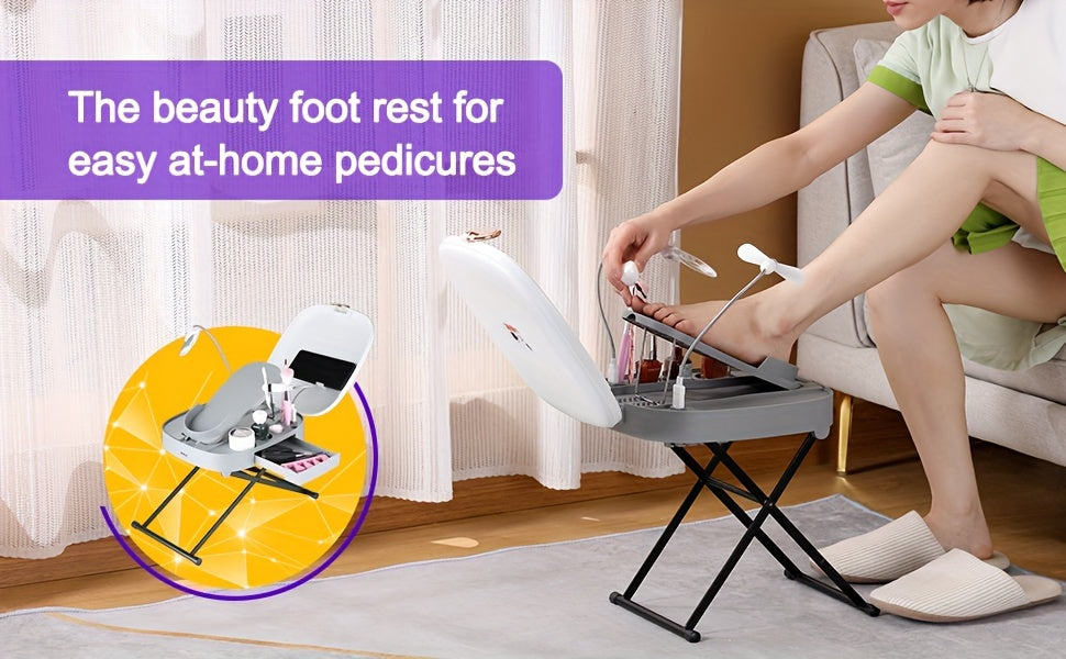 Pedicure Stool The Pedicure Tools for Easy at-Home Pedicures Adjustable Pedicure Foot Rest, for Mom from Daughter, Son, - Birthday Gifts for Women