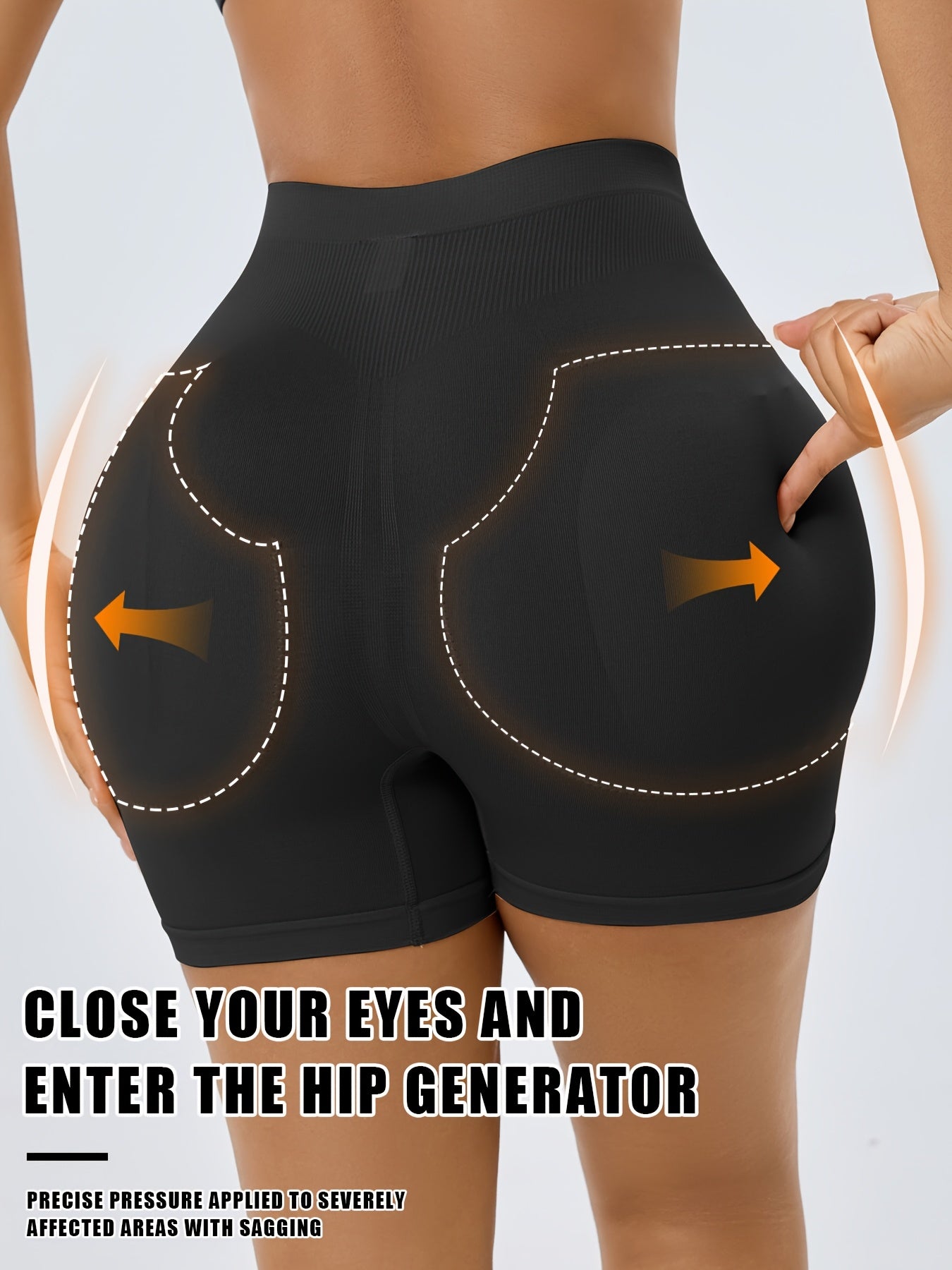 1pc CELILIN Women's High-Waisted Shapewear Shorts - Tummy Control, Butt & Thigh, Non-Slip Waistband, High-Elasticity Workout & Everyday Pants - Posture Correction & Body Contouring for Gym, Casual, Formal Outfits - Machine Wa