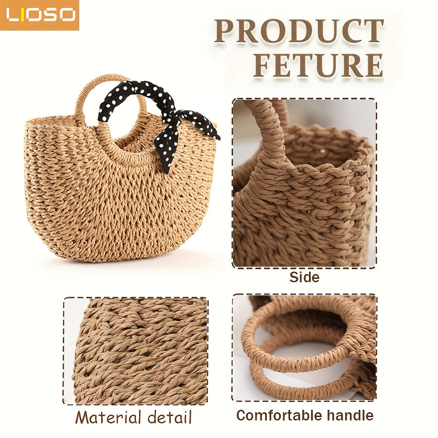 3pcs Women'S Beach Fashion Set, Sun Hat, Beach Hat, Beach Bag, Handbag, Earrings, Ear Jewelry, Women's, Suitable For Outdoor Beach Travel Scenarios.