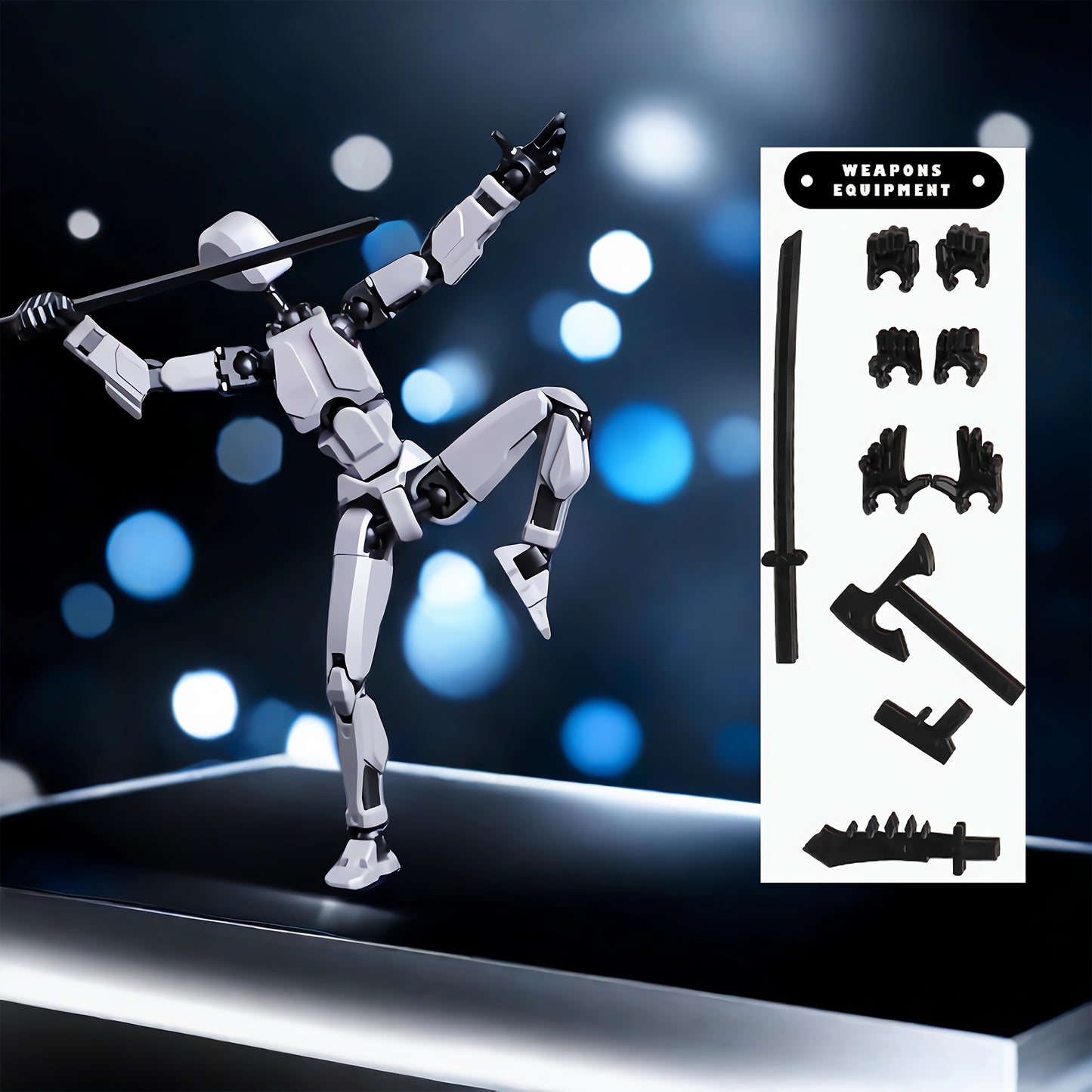 Poseable Action Figures Multi-Pack – 3 or 5 Figure Sets (Fixed Color Combinations)