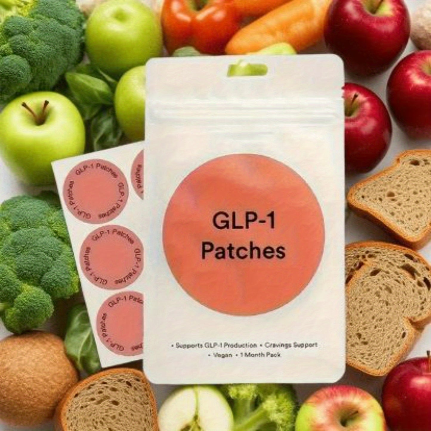 120pcs, 90pcs, 60pcs of GLP-1 Patches, Which Include L-Glutamine, Berkinone, Chromium, Date Palm, And Ginger - Vegan, Ethically Made, High-Quality Moxibustion Patches That Last for 8 Hours
