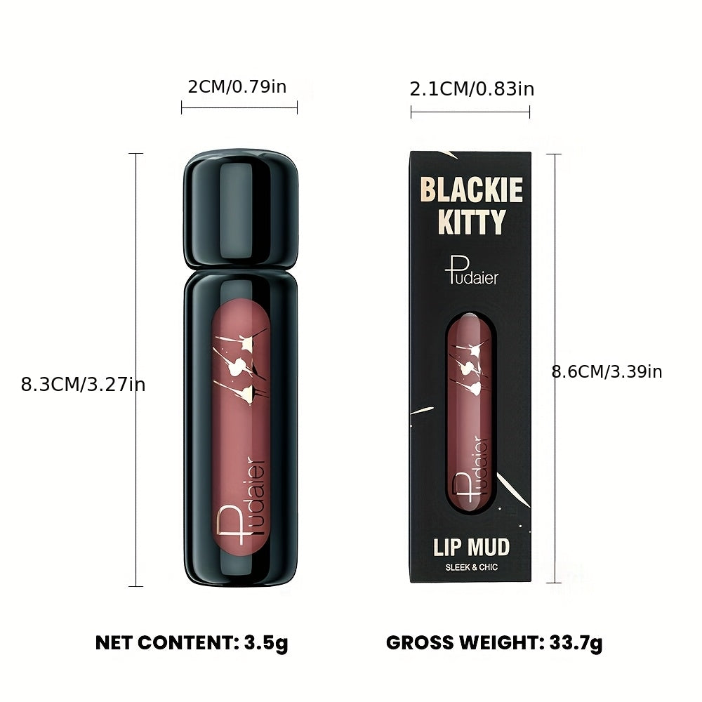 Pudaier Velvet matte Liquid Lip Gloss High Lip Paste, -transfer and long-lasting. 5pcs of deep berry and nude shade suitable for all Light Beige tones. Moisturizing and non-drying formula, perfect gift set for Halloween and C