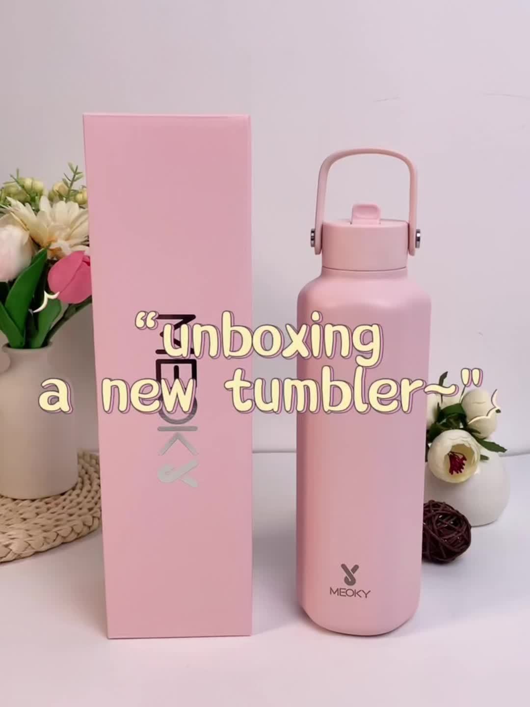 Meoky 24oz Hexagonal Insulated Stainless Steel Water Bottle - Leakproof, BPA-Free, Keeps Drinks Cold for 24 Hours, with Lid & Spout, Portable with Handle - Ideal for Sports, Fitness, Hiking, Driving - Great Thanksgiving & Chr