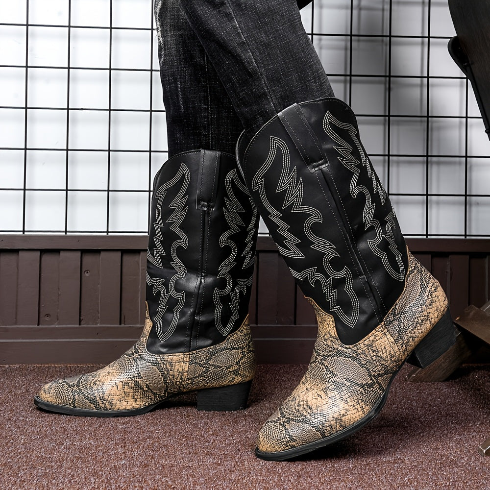 [New Style Cowboy Boots] 2025 New Style Lightweight Men's Western Cowboy Boots | High Top Knight Boots Size 39-48 Couple Boots