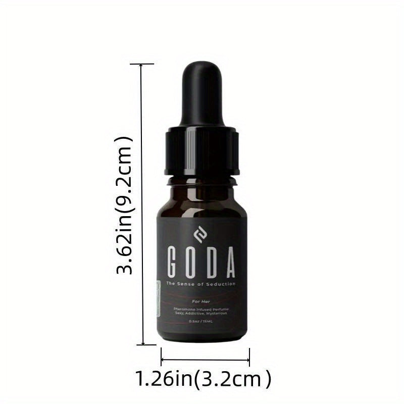 GODA Women'S Long-Lasting Floral Perfume Spray - Rose & Jasmine Scent, Sweet & Spicy Eau de Toilette, 15ml/0.5fl.oz Travel-Friendly Perfume with Perfume Oil Formula, Vegan & Ethically Made, Sensitive Light Beige Safe, Elegant
