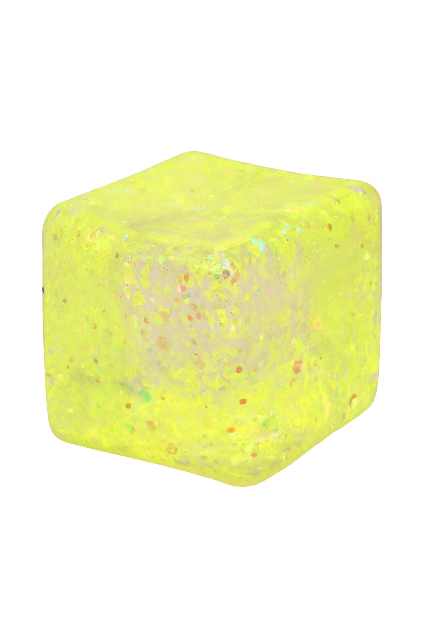 Glitter Cube Squishy (1 Piece) – Putty Filled Sensory Stress Toy