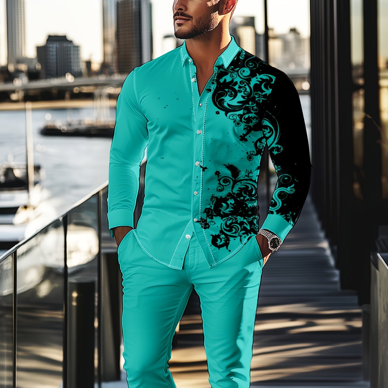 Men's 2 pc pants set