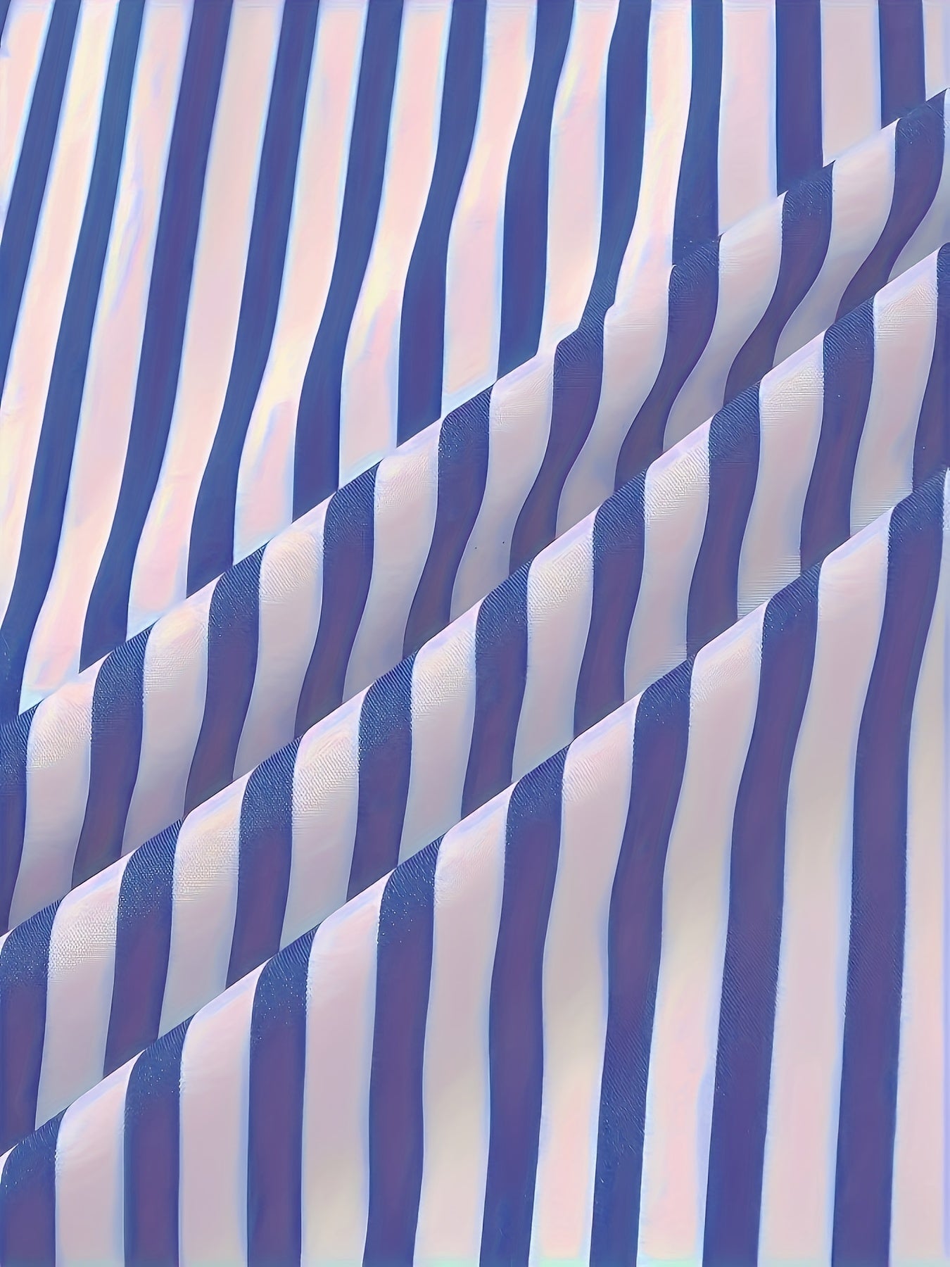 Men'S Long Sleeve Dress Shirt - Classic Button-Up Formal & Everyday Shirt, Easy-Care Button Front Placket, Office, Wedding, Party Attire - Autumn/Winter Clothing for Men, Office Attire, Striped Pattern, Comfortable Fit, Versa